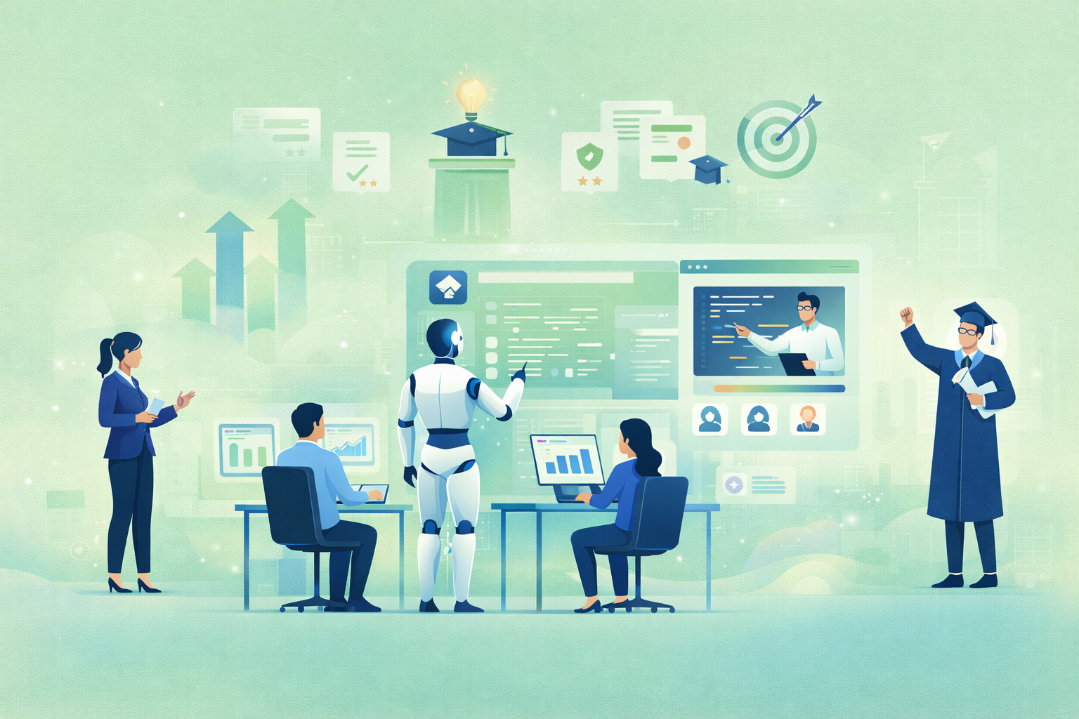 AI-agent apprenticeship workflow visualization