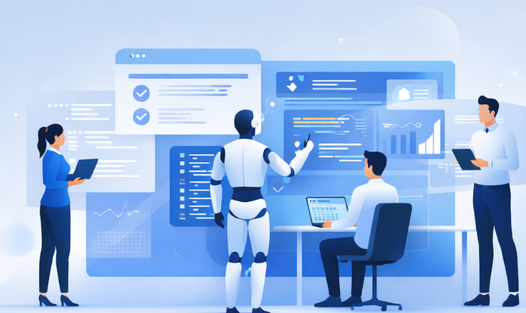 AI-agent talent workflow visualization